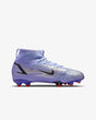 Nike Mercurial Superfly 8 Academy Kylian Mbappé’s MG Multi-Ground Youth Soccer Cleats - Light Thistle/Indigo Burst/Bright Crimson/Metallic Silver - Best Buy Soccer
