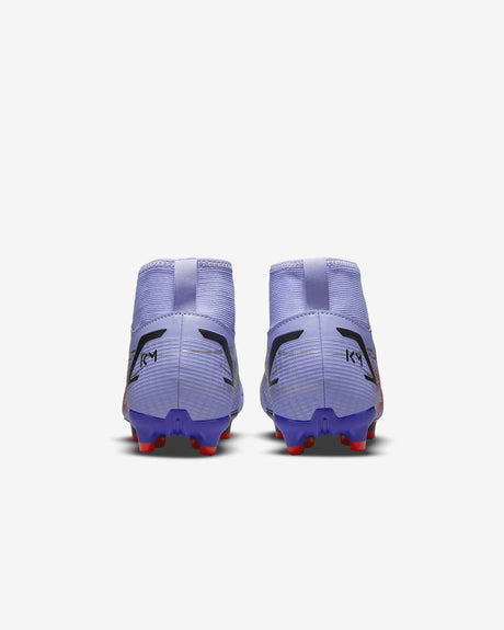 Nike Mercurial Superfly 8 Academy Kylian Mbappé’s MG Multi-Ground Youth Soccer Cleats - Light Thistle/Indigo Burst/Bright Crimson/Metallic Silver - Best Buy Soccer