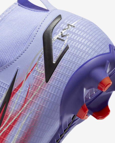 Nike Mercurial Superfly 8 Academy Kylian Mbappé’s MG Multi-Ground Youth Soccer Cleats - Light Thistle/Indigo Burst/Bright Crimson/Metallic Silver - Best Buy Soccer