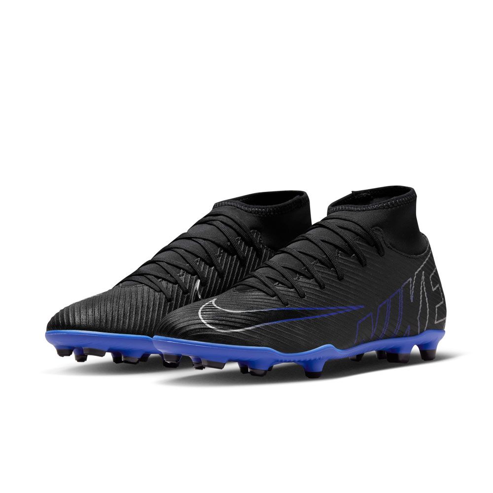 Nike Mercurial Superfly 9 Club Multi-Ground Soccer Cleats - Black/Hyper Royal/Chrome - Best Buy Soccer