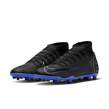 Nike Mercurial Superfly 9 Club Multi-Ground Soccer Cleats - Black/Hyper Royal/Chrome - Best Buy Soccer
