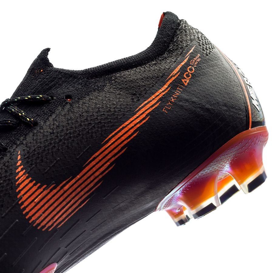 Nike Mercurial Vapor 12 Elite FG Firm Ground Men's Soccer Cleats - Black/Total Orange - Best Buy Soccer