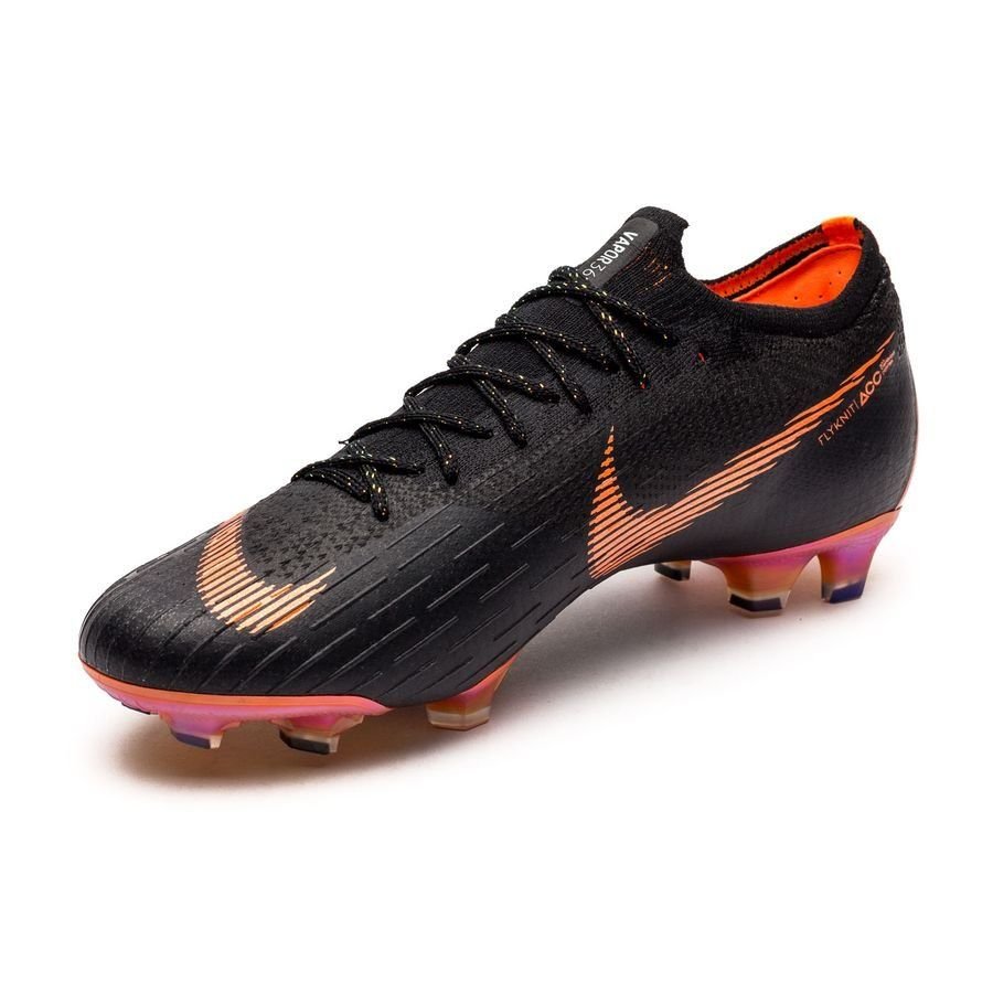Nike Mercurial Vapor 12 Elite FG Firm Ground Men's Soccer Cleats - Black/Total Orange - Best Buy Soccer