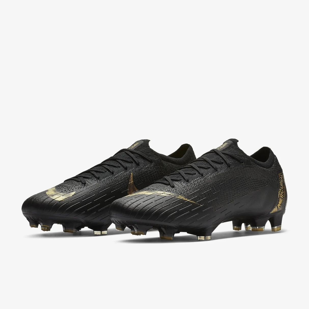Nike Mercurial Vapor 12 Elite FG Firmj Ground Men's Soccer Cleats - Black/Metallic Vivid Gold - Best Buy Soccer