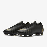 Nike Mercurial Vapor 12 Elite FG Firmj Ground Men's Soccer Cleats - Black/Metallic Vivid Gold - Best Buy Soccer