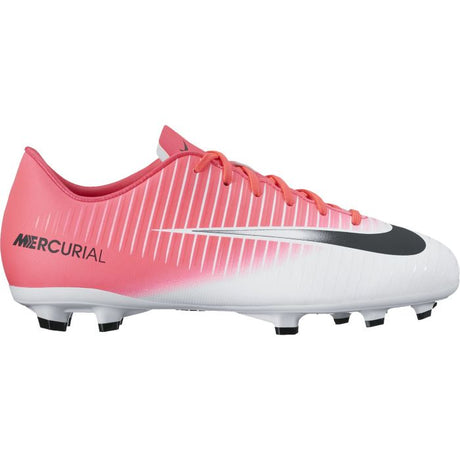 Nike Mercurial Vapor XI FG Firm Ground Soccer Cleats - White/Crimson - Best Buy Soccer