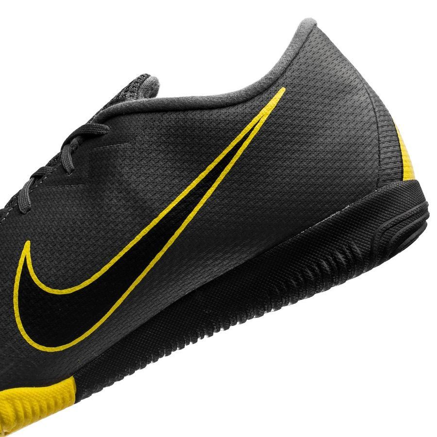 Nike Mercurial VaporX 12 Academy IC Indoor Soccer Shoes - Dark Grey/Yellow - Best Buy Soccer