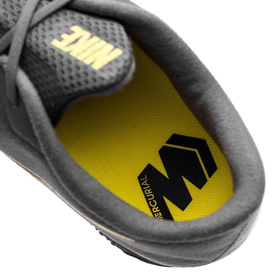 Nike Mercurial VaporX 12 Academy IC Indoor Soccer Shoes - Dark Grey/Yellow - Best Buy Soccer