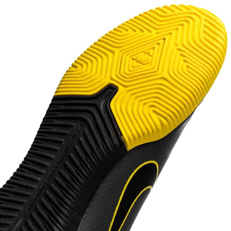 Nike Mercurial VaporX 12 Academy IC Indoor Soccer Shoes - Dark Grey/Yellow - Best Buy Soccer