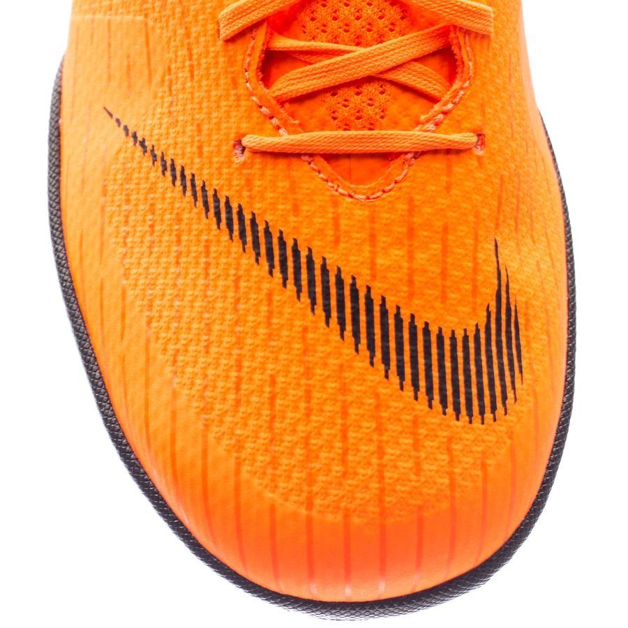 Nike Mercurial VaporX 12 Academy IC Indoor Soccer Shoes - Orange/Black/Volt - Best Buy Soccer