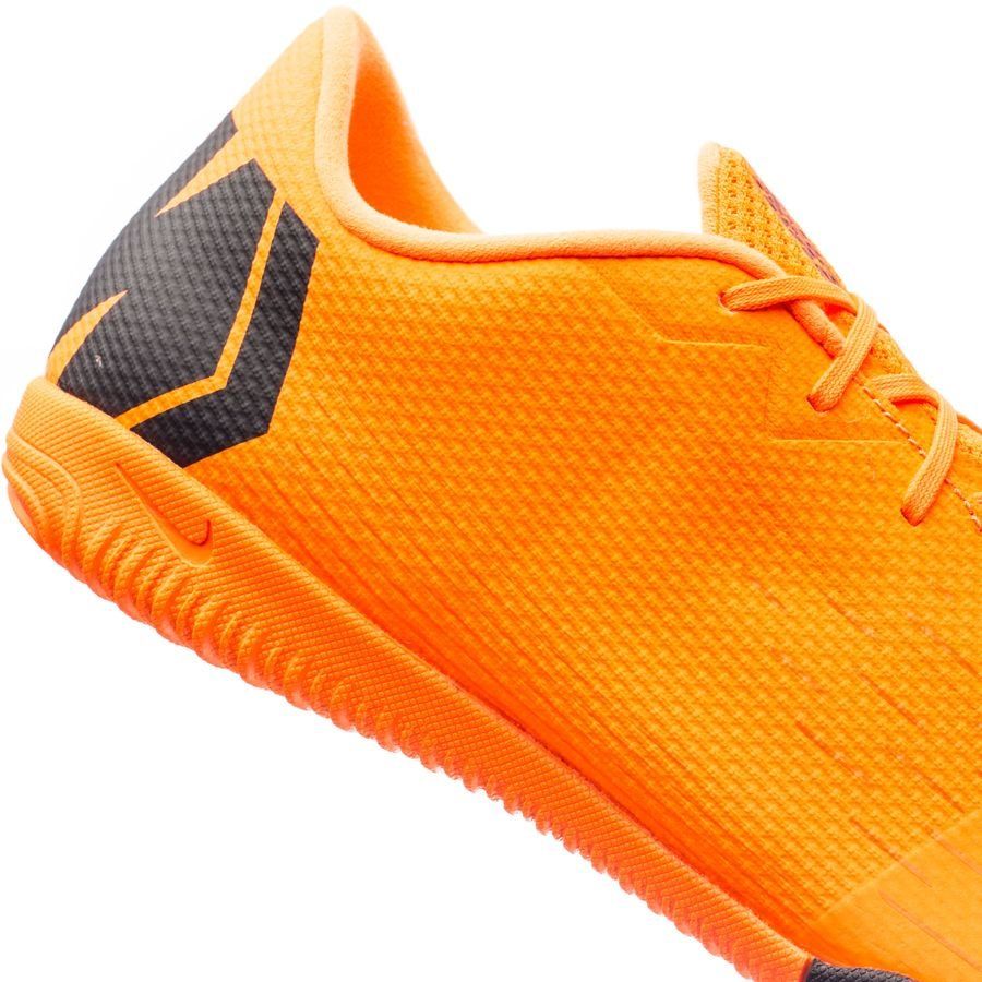 Nike Mercurial VaporX 12 Academy IC Indoor Soccer Shoes - Orange/Black/Volt - Best Buy Soccer