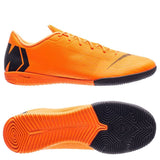 Nike Mercurial VaporX 12 Academy IC Indoor Soccer Shoes - Orange/Black/Volt - Best Buy Soccer