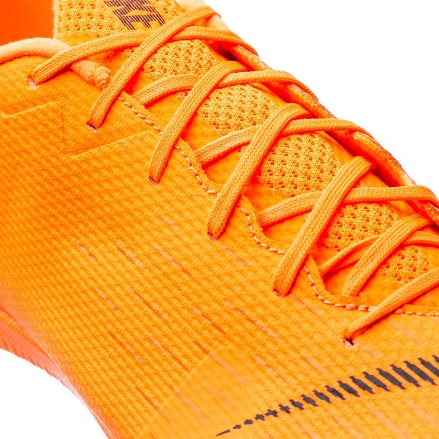 Nike Mercurial VaporX 12 Academy IC Indoor Soccer Shoes - Orange/Black/Volt - Best Buy Soccer