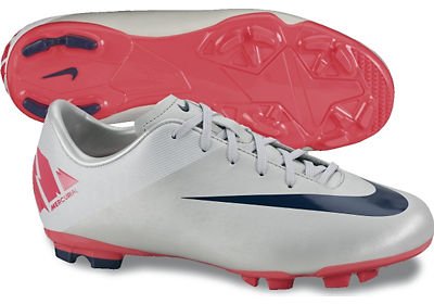 Nike Mercurial Victory II FG Youth Soccer Cleats - Granite/Red - Best Buy Soccer