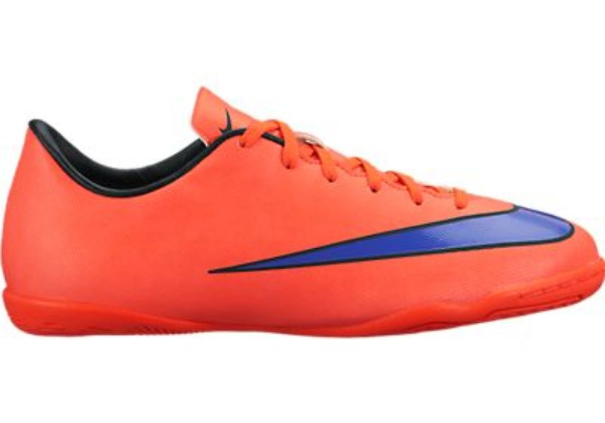 Nike Mercurial Victory V IC Youth Indoor Soccer Shoes - Crimson/Violet - Best Buy Soccer