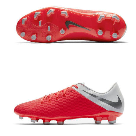 Nike Phantom 3 Academy FG Men's Soccer Cleats - LT Crimson/Grey - Best Buy Soccer