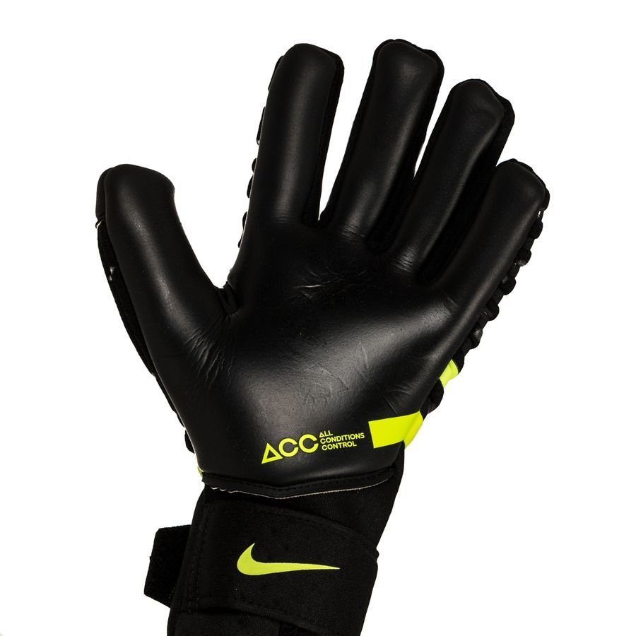 Nike Phantom Elite Goalkeeper Gloves Black/Volt - Best Buy Soccer