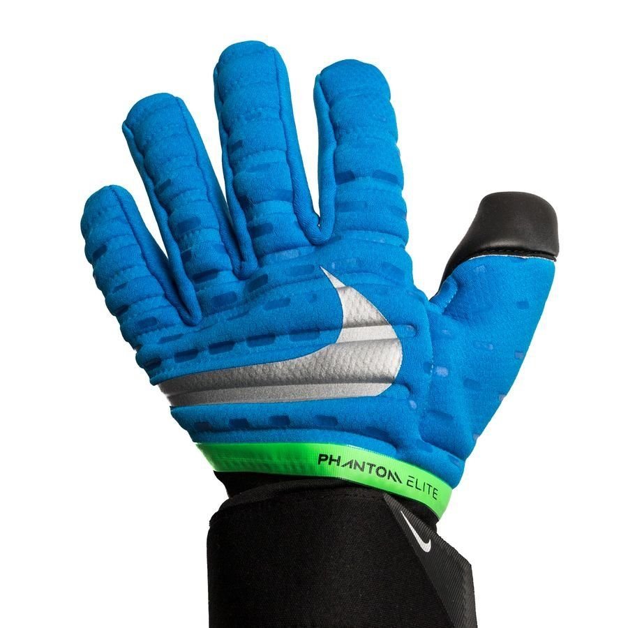 Nike Phantom Elite Goalkeeper Soccer Gloves Blue/Black/Silver - Best Buy Soccer