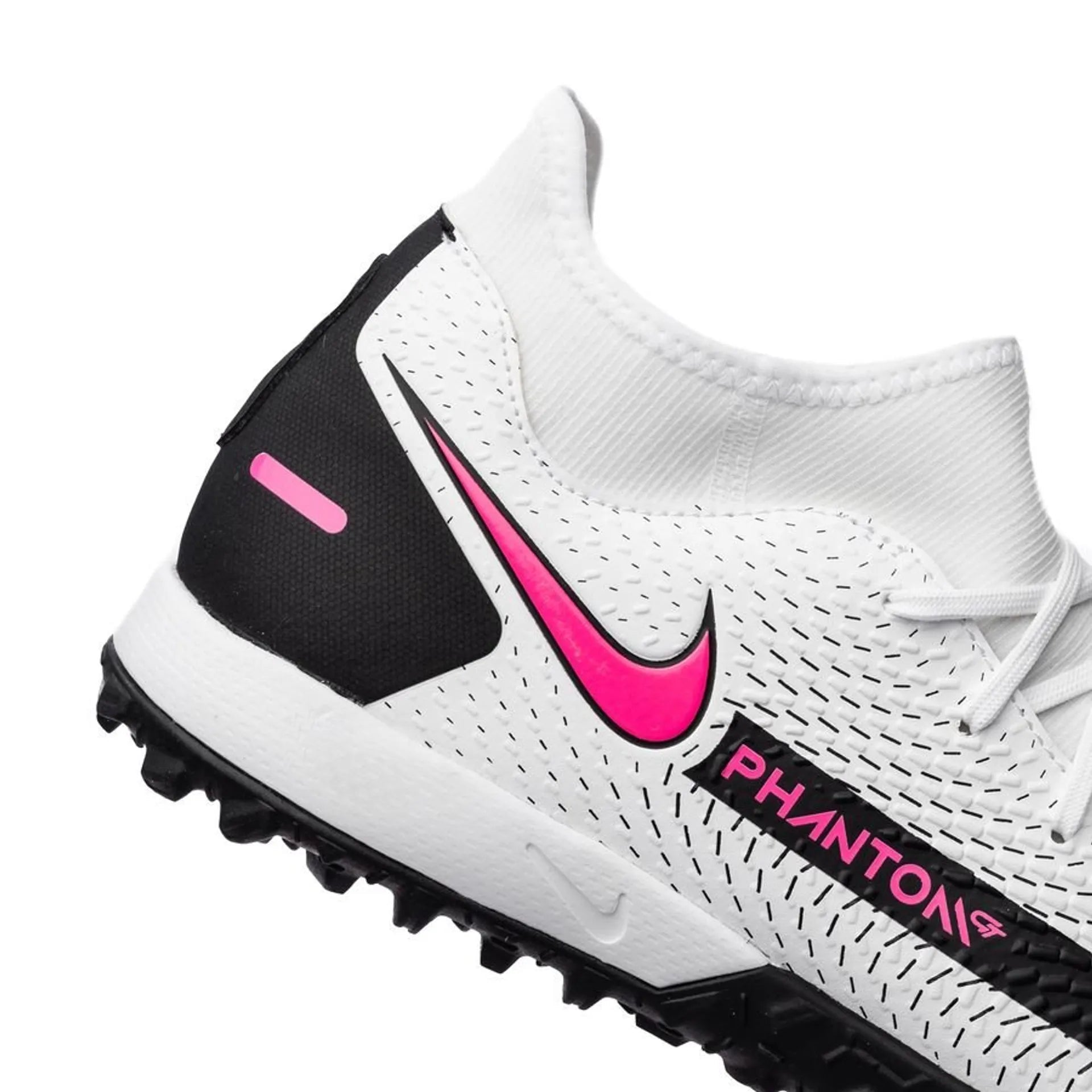 Nike Phantom GT Academy Dynamic TF Turf Soccer Cleats - White/Pink Blast - Best Buy Soccer