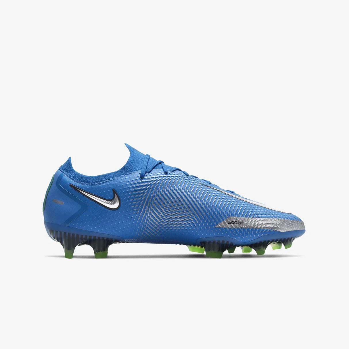 Nike Phantom GT Elit FG Firm Ground Soccer Cleats Blue/Silver/Green - Best Buy Soccer