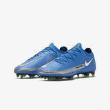 Nike Phantom GT Elit FG Firm Ground Soccer Cleats Blue/Silver/Green - Best Buy Soccer