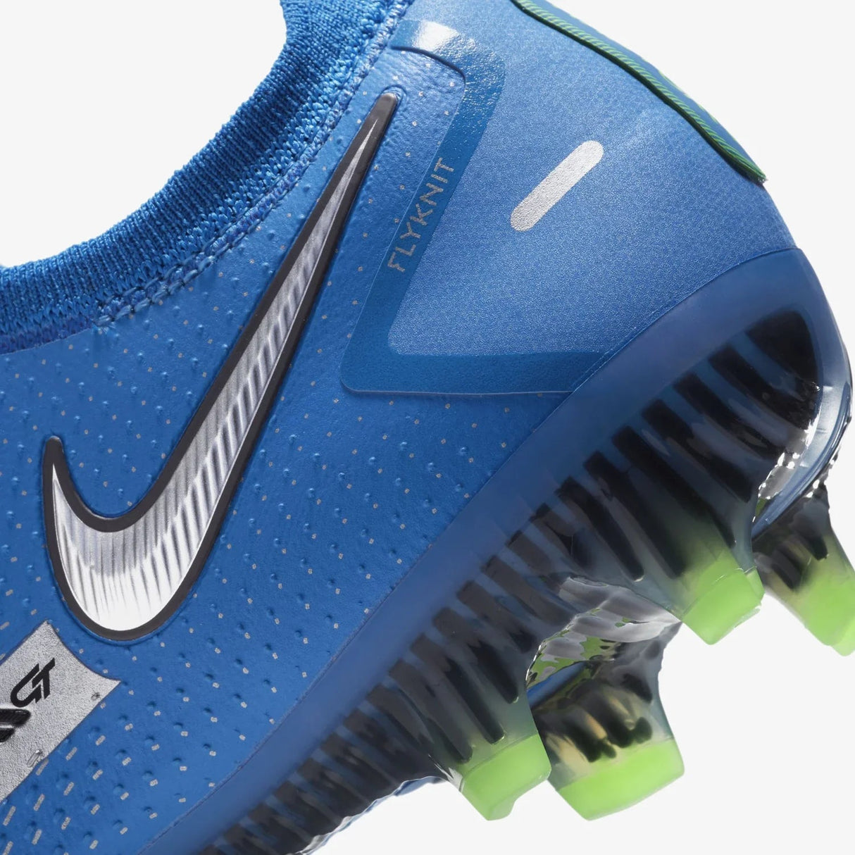 Nike Phantom GT Elit FG Firm Ground Soccer Cleats Blue/Silver/Green - Best Buy Soccer