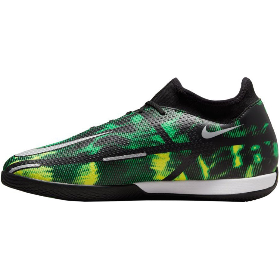 Nike Phantom GT2 Academy D IC Indoor Soccer Shoes - Black/Platinum/Green Strike - Best Buy Soccer
