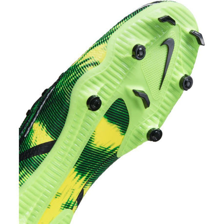 Nike Phantom GT2 Academy DF SW FG/MG Multi-Ground Soccer Cleats - Black/Metallic Platinum-Green Strike - Best Buy Soccer