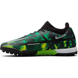 Nike Phantom GT2 Academy DF TF Soccer Cleats - Black/Platinum/Green - Best Buy Soccer