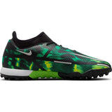 Nike Phantom GT2 Academy DF TF Soccer Cleats - Black/Platinum/Green - Best Buy Soccer