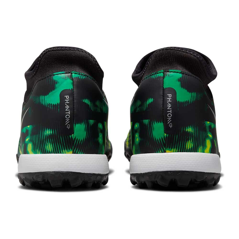 Nike Phantom GT2 Academy DF TF Soccer Cleats - Black/Platinum/Green - Best Buy Soccer