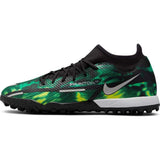 Nike Phantom GT2 Academy DF TF Soccer Cleats - Black/Platinum/Green - Best Buy Soccer