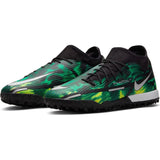 Nike Phantom GT2 Academy DF TF Soccer Cleats - Black/Platinum/Green - Best Buy Soccer