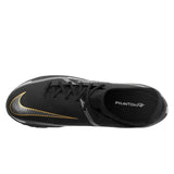Nike Phantom GT2 Academy DF TF Turf Soccer Cleats - Black/Metallic Dark Grey/Metallic Gold - Best Buy Soccer