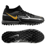 Nike Phantom GT2 Academy DF TF Turf Soccer Cleats - Black/Metallic Dark Grey/Metallic Gold - Best Buy Soccer
