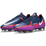 Nike Phantom GT2 Elite FG Firm Ground Soccer Cleats - Navy/White/Purple - Best Buy Soccer