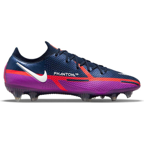 Nike Phantom GT2 Elite FG Firm Ground Soccer Cleats - Navy/White/Purple - Best Buy Soccer