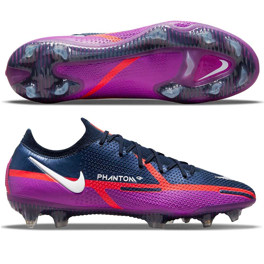 Nike Phantom GT2 Elite FG Firm Ground Soccer Cleats - Navy/White/Purple - Best Buy Soccer