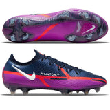 Nike Phantom GT2 Elite FG Firm Ground Soccer Cleats - Navy/White/Purple - Best Buy Soccer