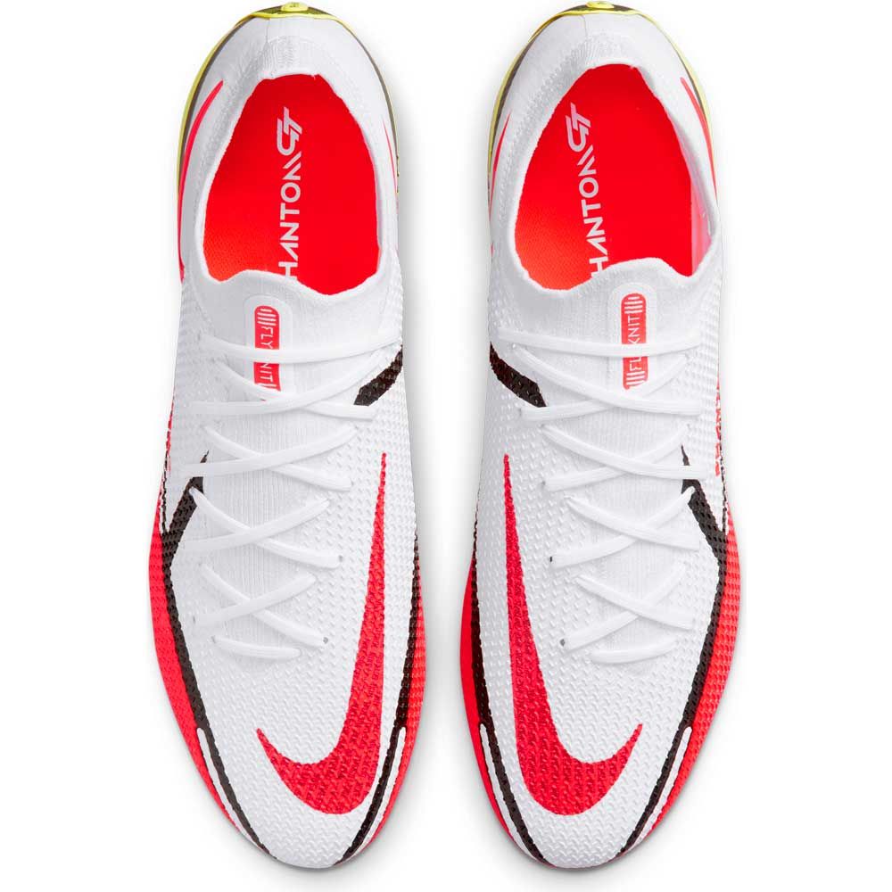 Nike Phantom GT2 Elite FG Firm Ground Soccer Cleats White/Bright Crimson/Volt - Best Buy Soccer