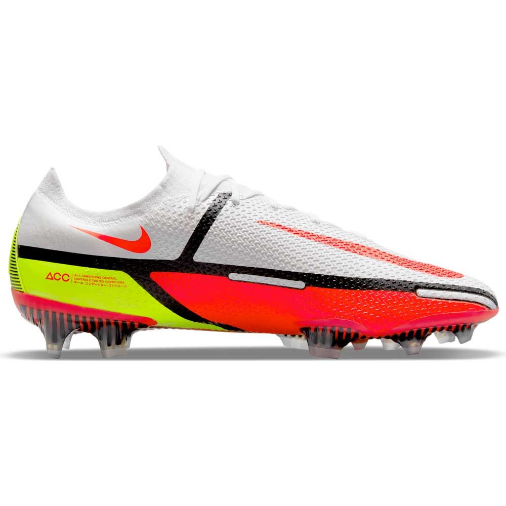 Nike Phantom GT2 Elite FG Firm Ground Soccer Cleats White/Bright Crimson/Volt - Best Buy Soccer