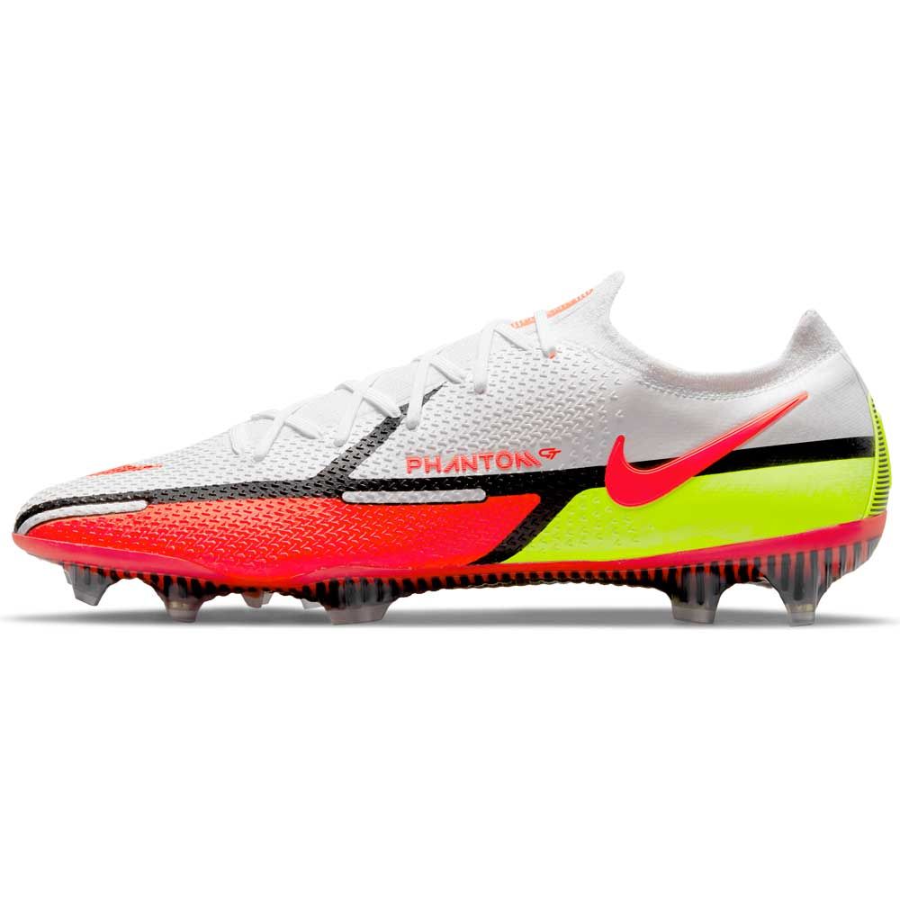 Nike Phantom GT2 Elite FG Firm Ground Soccer Cleats White/Bright Crimson/Volt - Best Buy Soccer