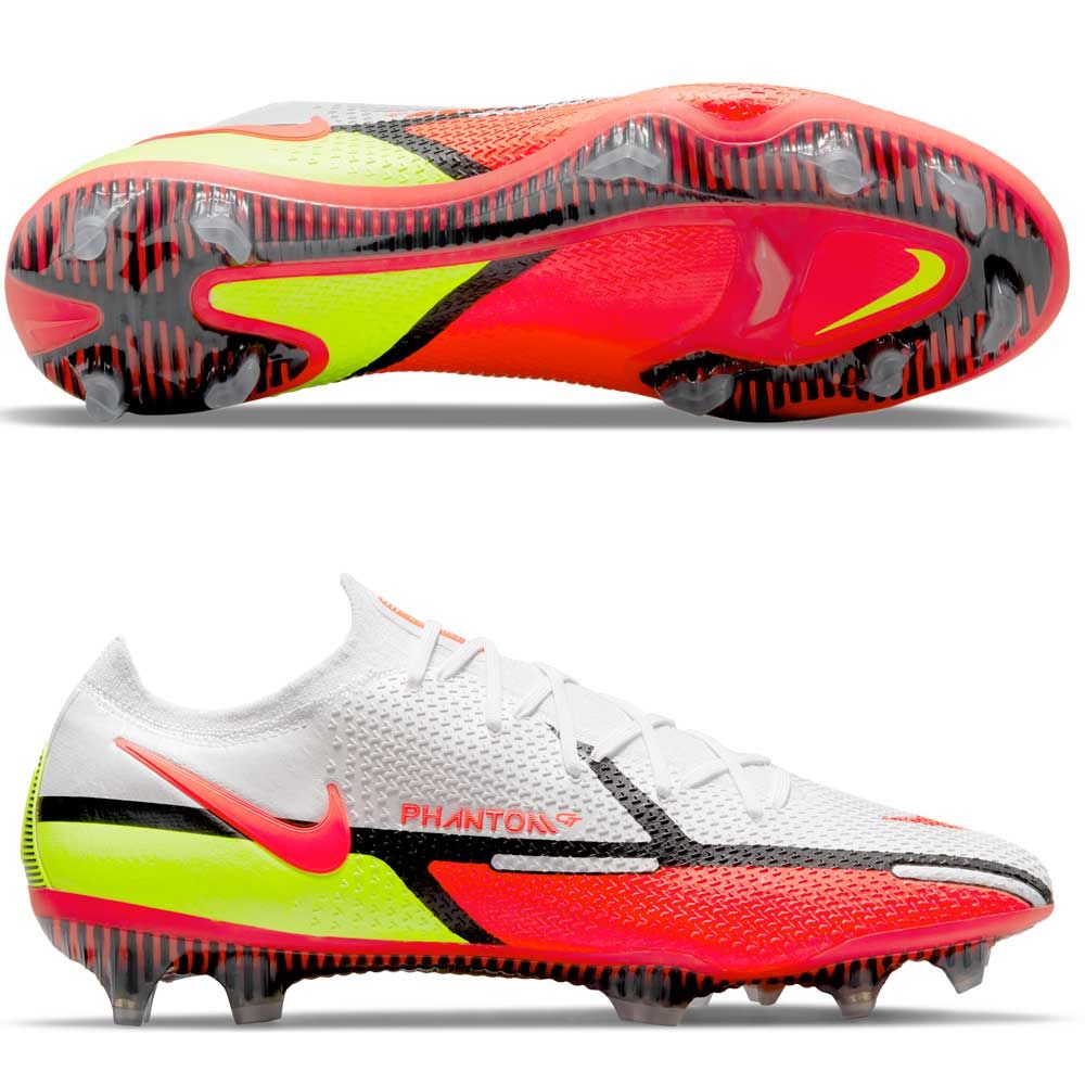 Nike Phantom GT2 Elite FG Firm Ground Soccer Cleats White/Bright Crimson/Volt - Best Buy Soccer
