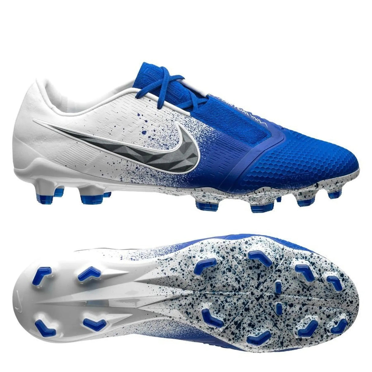 Nike Phantom Venom Elite FG Firm Ground Soccer Cleats - White/Racer Blue - Best Buy Soccer