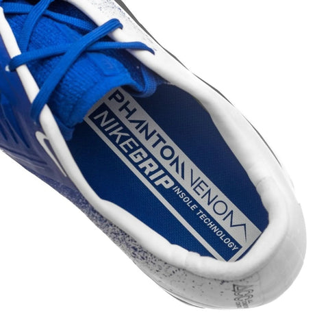 Nike Phantom Venom Elite FG Firm Ground Soccer Cleats - White/Racer Blue - Best Buy Soccer