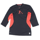 Nike Pro Combat Dri-Fit 3/4 Sleeve Ken Griffey Swingman - Black - Best Buy Soccer