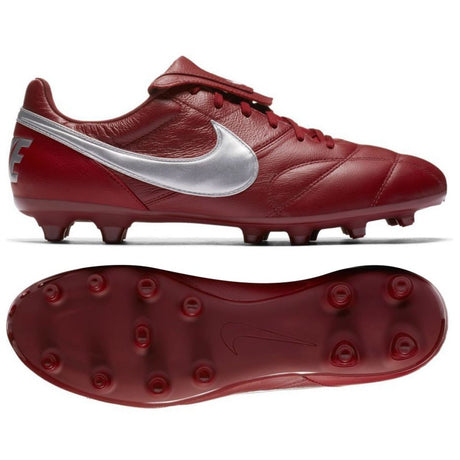 Nike Premier II FG Men's Soccer Cleats - Team Red/Grey