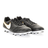 Nike Tiempo Genio II Leather FG Firm Groun Soccer Cleats - Black/White - Best Buy Soccer