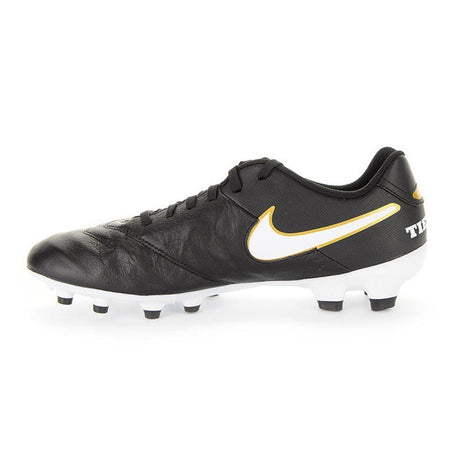 Nike Tiempo Genio II Leather FG Firm Groun Soccer Cleats - Black/White - Best Buy Soccer