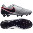 Nike Tiempo Genio II Leather FG Firm Groun Soccer Cleats - Pure Platinum/Black - Best Buy Soccer